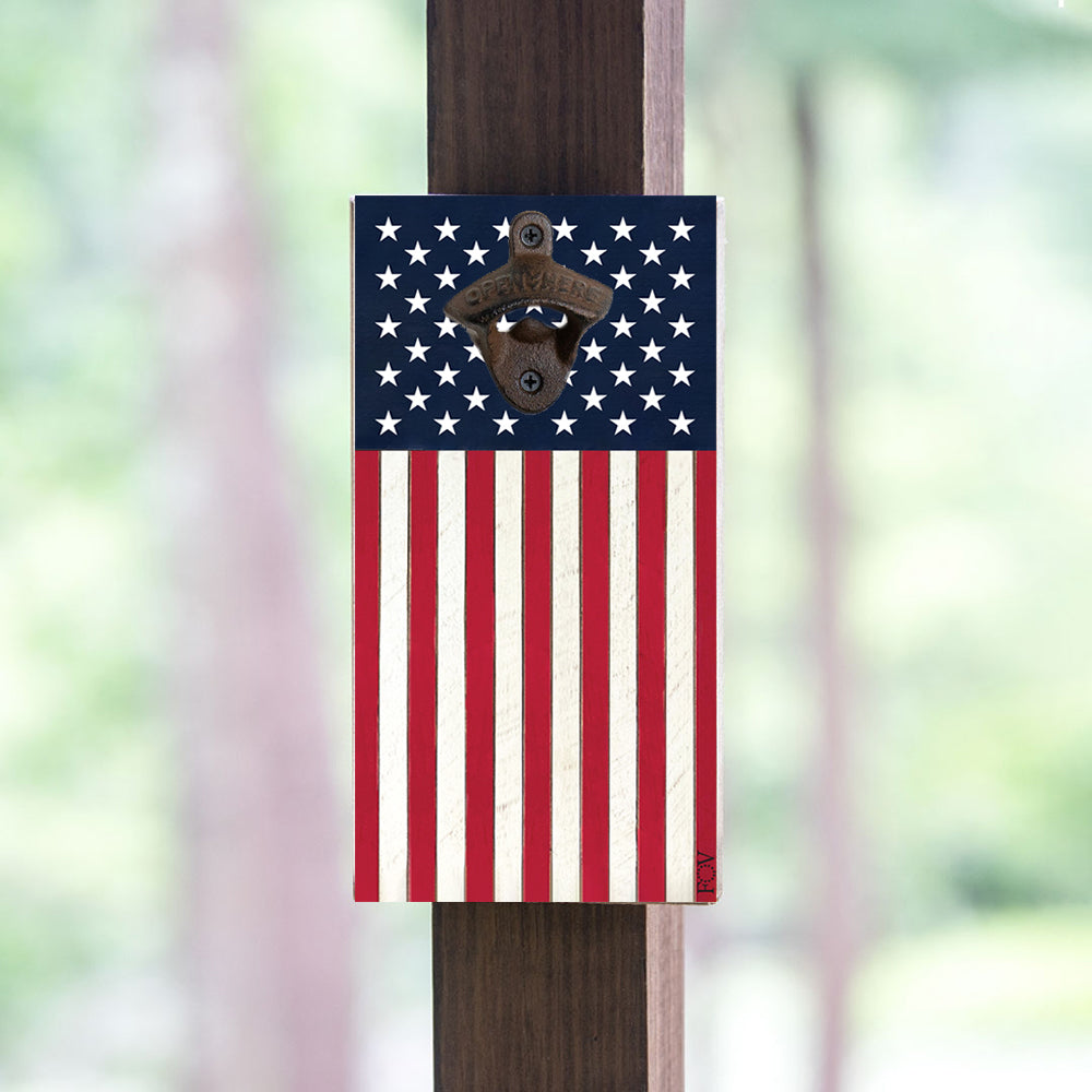 American Flag Bottle Opener