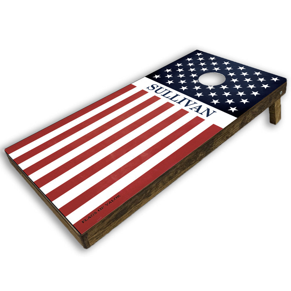 Personalized American Flag Cornhole Game Set