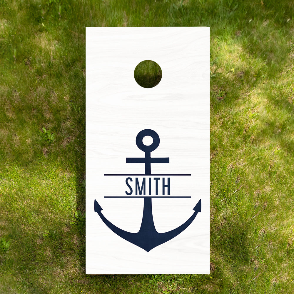 Personalized Anchor Cornhole Game Set