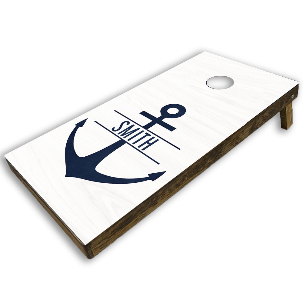 Personalized Anchor Cornhole Game Set