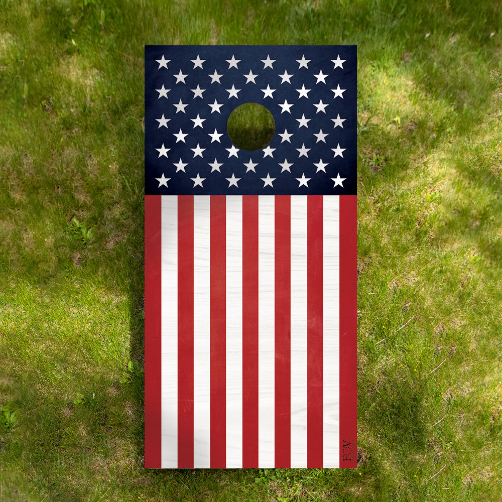 American Flag Cornhole Game Set