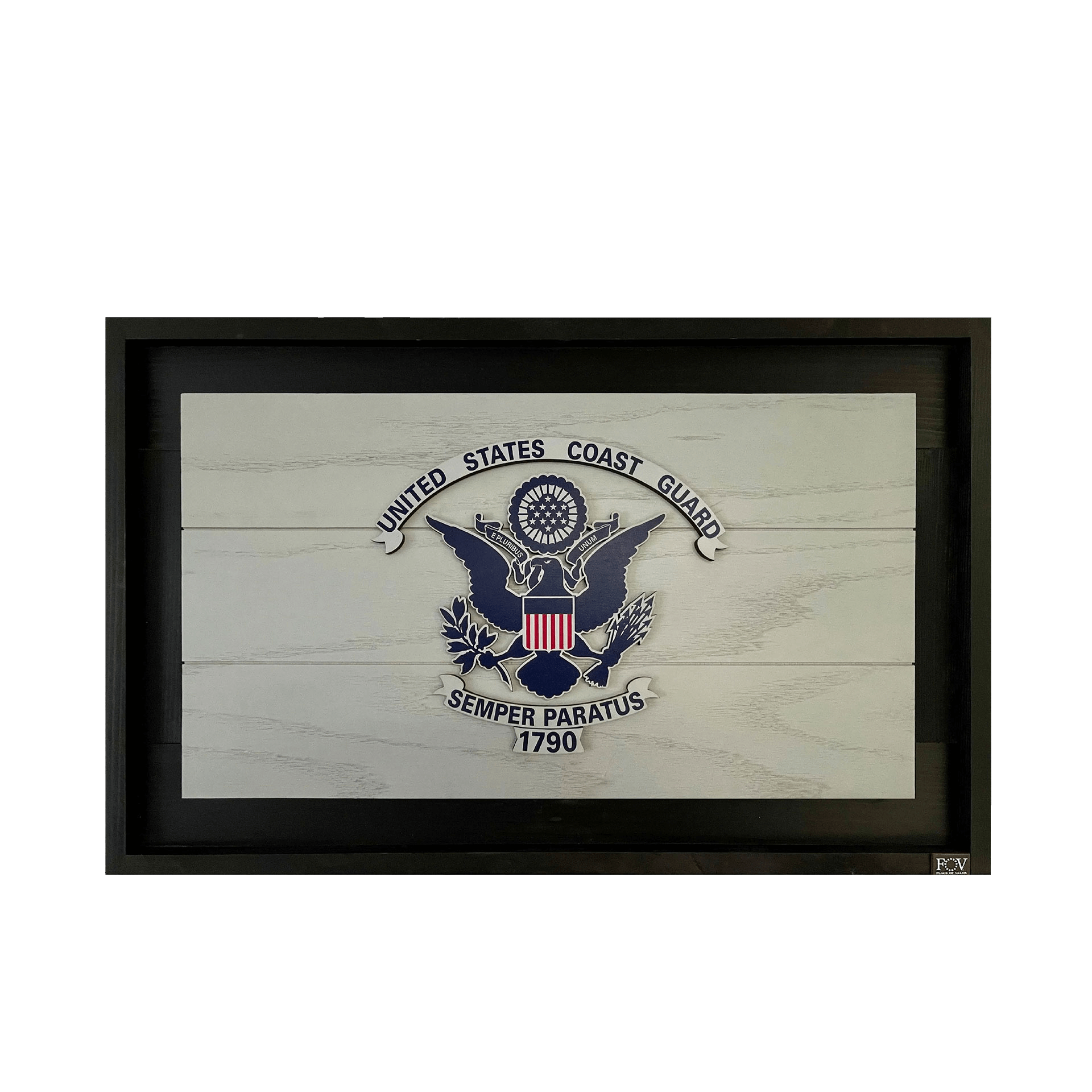 Coast Guard Wooden Flag